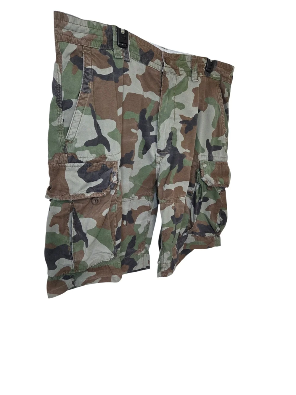 Polo By Ralph Lauren Men's Camouflage Cargo Shorts — Green/Brown/Black - Picture 3 of 15